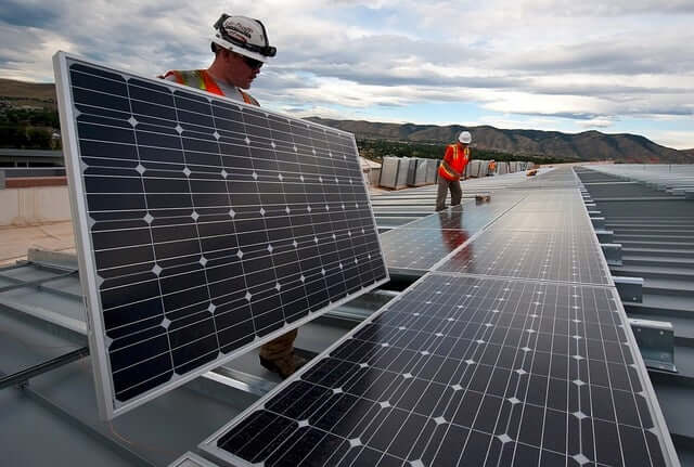 technicians installing solar panels San Marcos TX