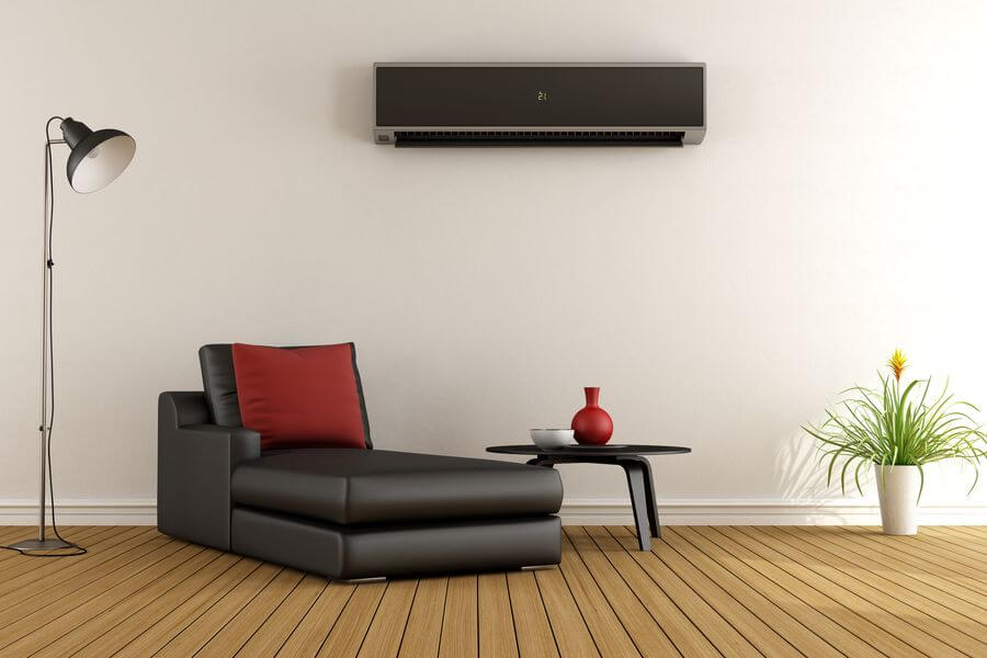 the interior of a home with a single speed air conditioner