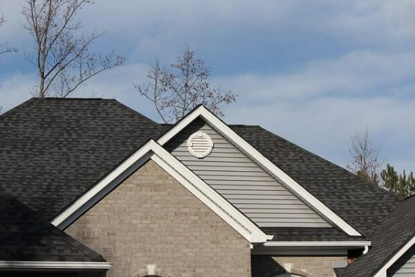 the roof of a house